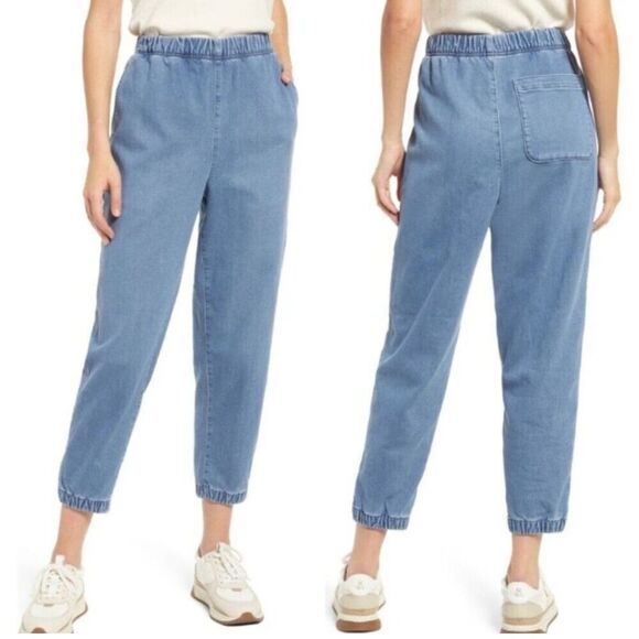 Madewell Blue Ankle Cropped Jeans - Picture 7 of 8